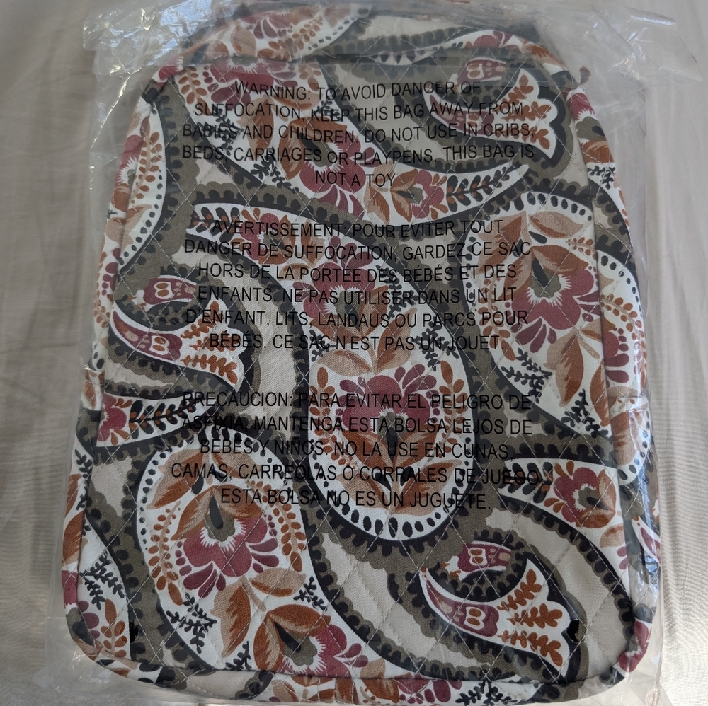 Vera Bradley Blooming Paisley Large Lunch Bag - Multicolor